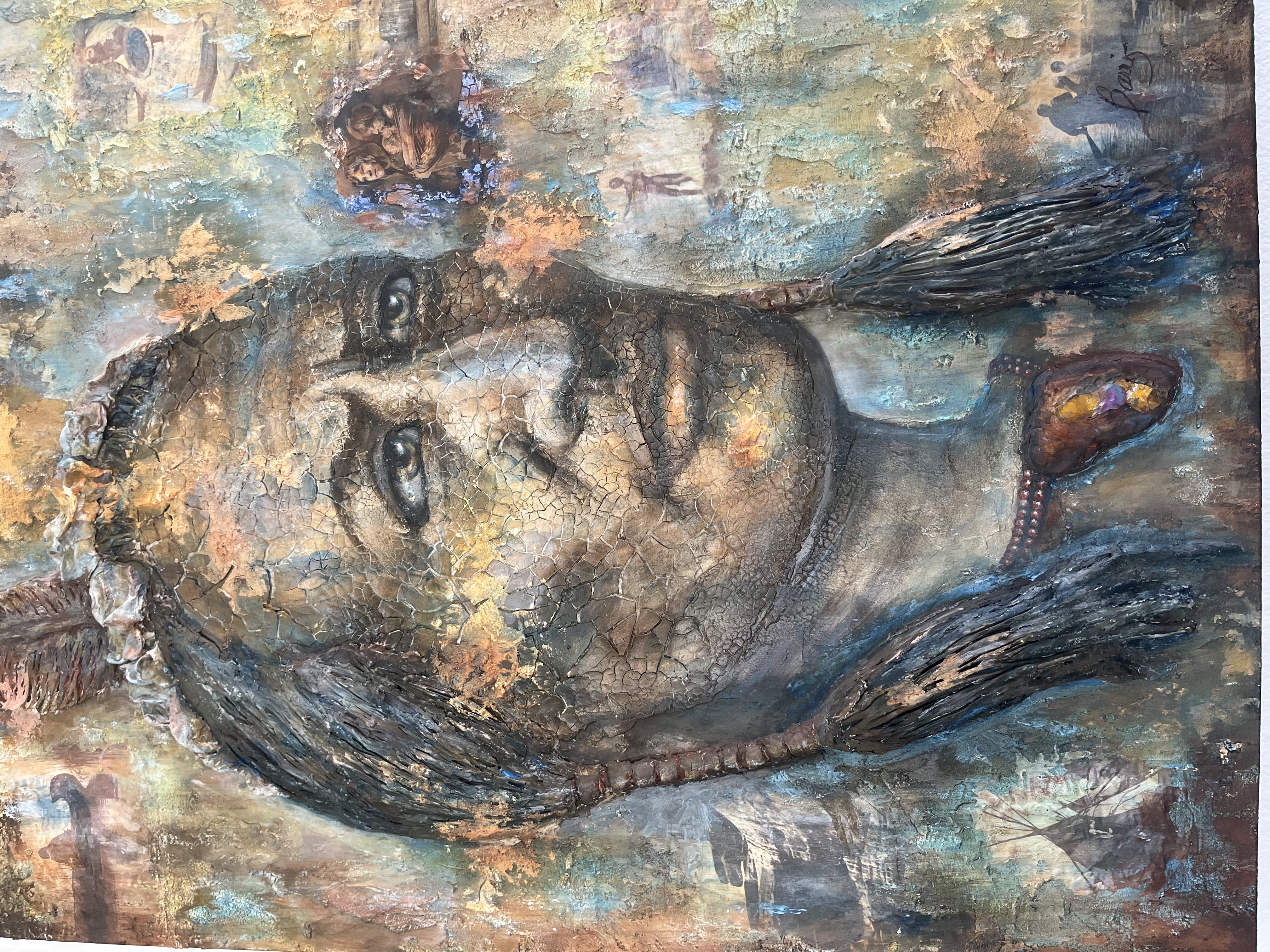 Native American Chief Painting